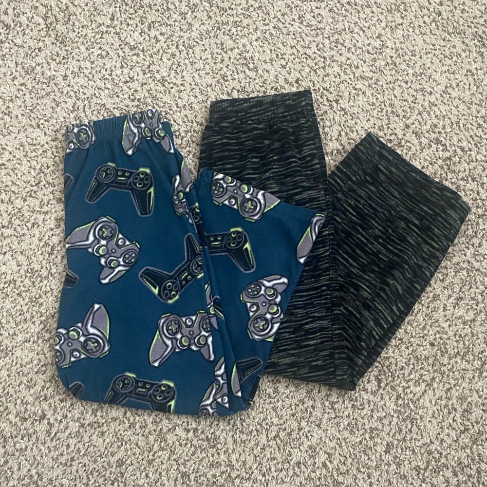 Kids Cuddl Duds Fleece Pajama Bottoms Set Gamer